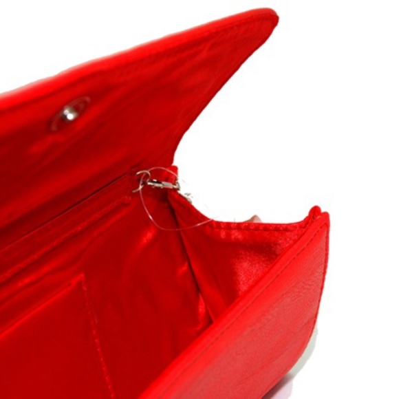 Zauron Red Studded Evening Clutch | Handbag | Purse - Picture 5 of 5